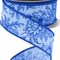 Brilliance 1.5" Chinoiserie Florals Wired Ribbon 30' - Light Blue, Blue - For Flower Pattern Bows, Wreaths, Gift Wrap, Crafts and Decorations
